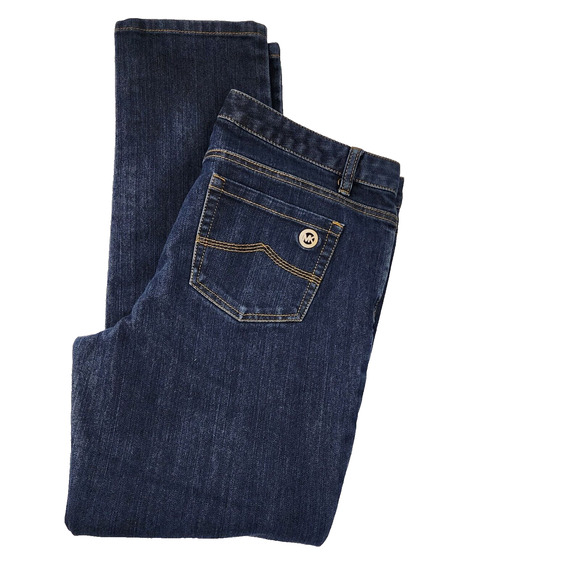 Michael Kors Jeans Women's Size 10 Skinny Blue Dark Wash Mid Rise Cotton Blend - Picture 3 of 9